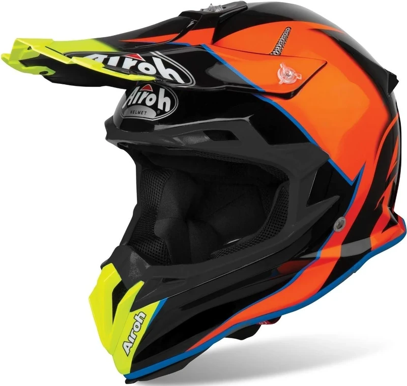 HELMET AIROH TERMINATOR OPEN VISION SLIDER AZURE GLOSS M