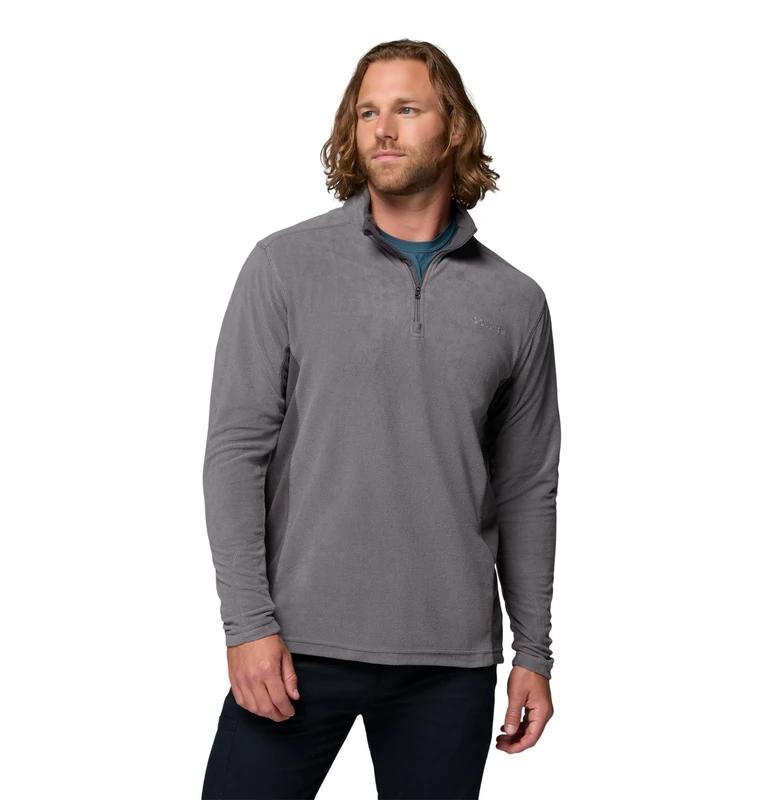 Columbia Men's Klamath Range Ii Half Zip Pullover Sweater, City Grey, Shark, L