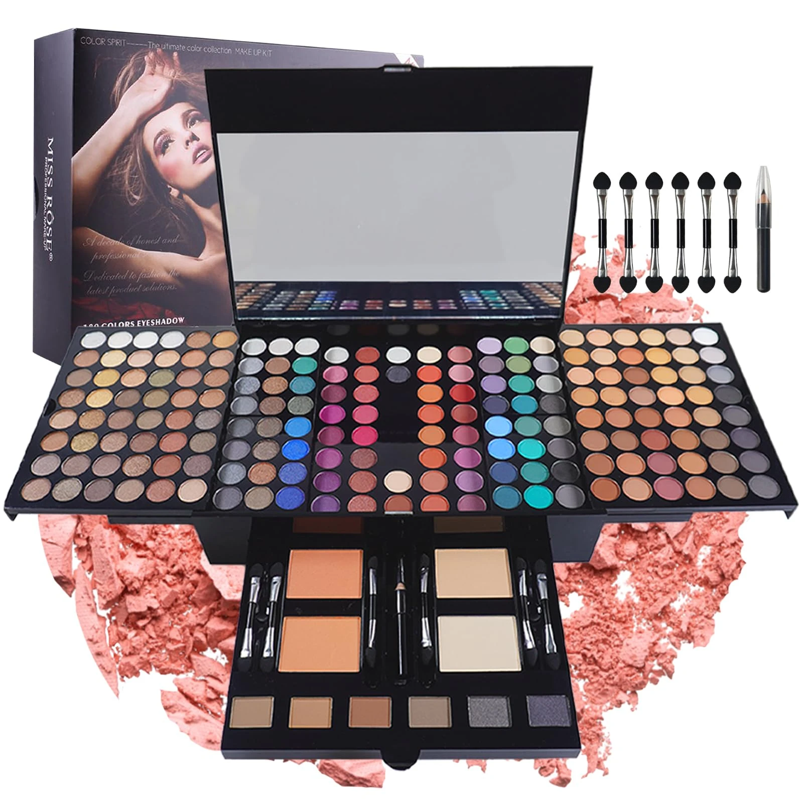 CHSEEO Multi-purpose Makeup Kit Pro Makeup Gift Set Makeup Essential Starter Kit All-in-One Makeup Kit Lip Gloss Blush Brush Eyeshadow Palette Highly Pigmented Cosmetic Palette #5