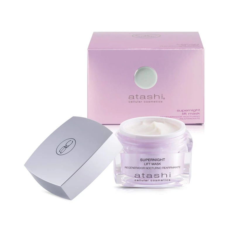 Atashi Supernight Lift Mask | Gives The Face Firmness | Rejuvenates The Look | Moisturises and Revitalises and Tones The Skin | and Protects Against Blue Light - 50 ml