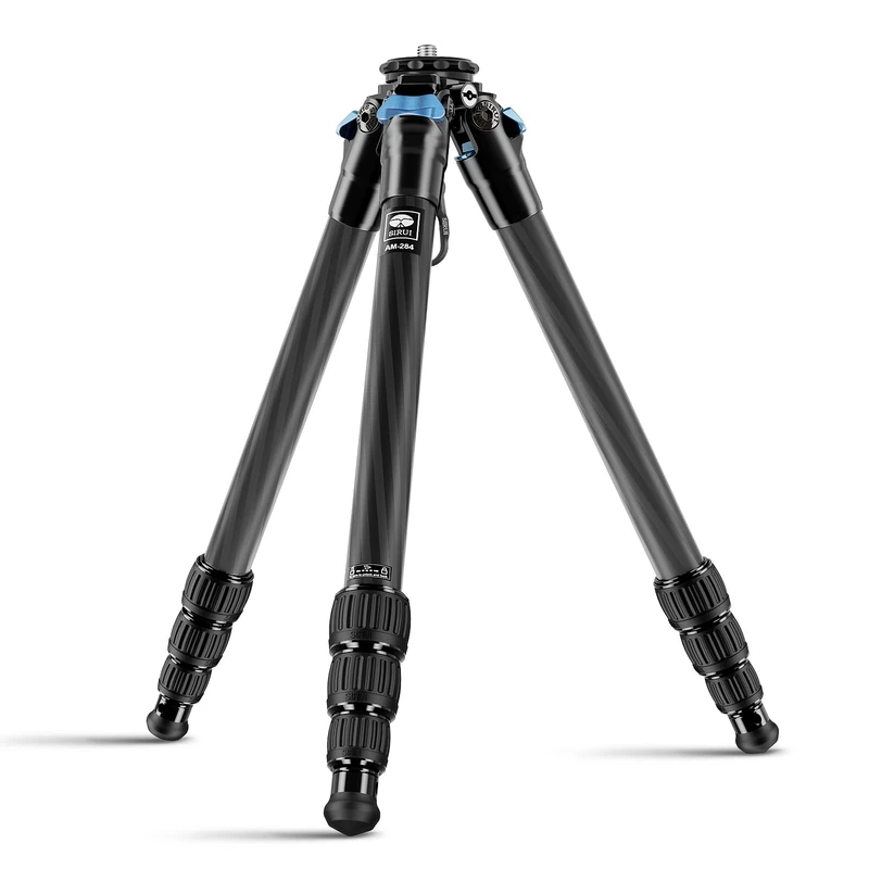 SIRUI AM-284 Carbon Fibre Tripod for Camera, Professional Travel Tripod for Photography, 4-Sections Twist Lock for Camera, DSLR, Camcorder, Smartphone, Max Load 15kg