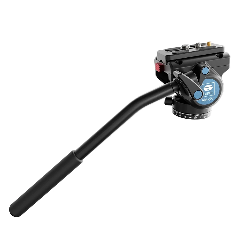 SIRUI Fluid Video Head AM-5VX, Lightweight Tripod Head with Quick Release Plate for Video Camera