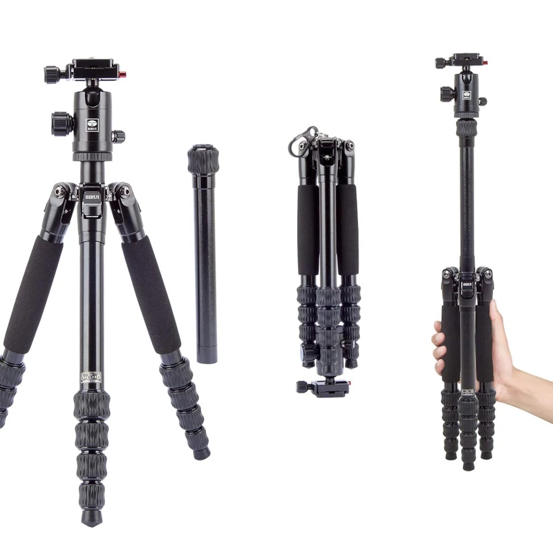 SIRUI AM-005K Ultra Lightweight Aluminum Travel Tripod with Ball Head, Black
