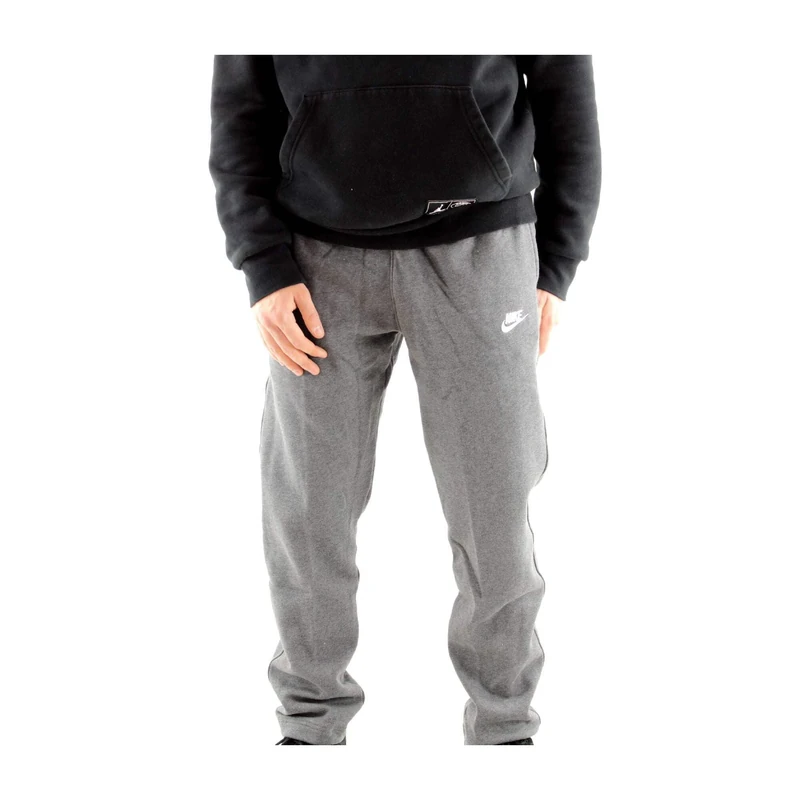 Nike M NSW Club Pant Oh Bb Sport Trousers - Charcoal Heathr/Anthracite/(White), X-Small