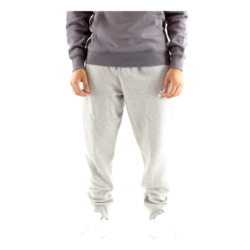 NIKE Men's M Nsw Club Jggr Bb Sport Trousers, Dk Grey Heather/Matte Silver/(White), M UK