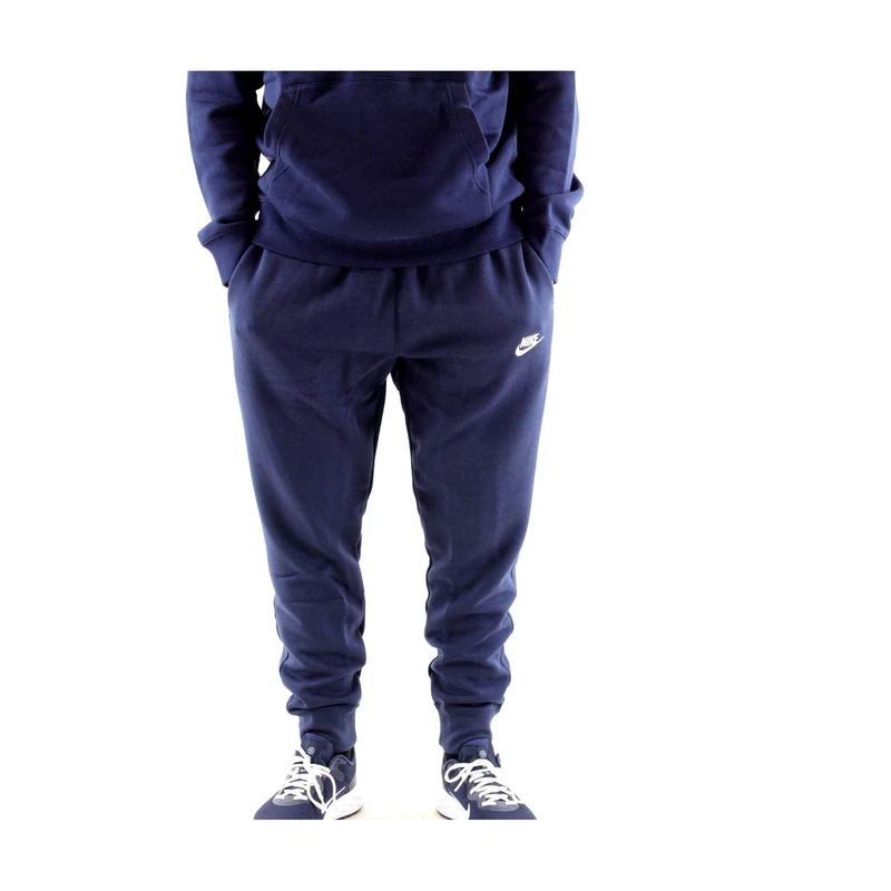 NIKE Men's M Nsw Club Jggr Bb Sport Trousers, Midnight Navy/Midnight Navy/(White), S UK