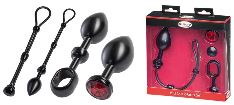 MALESATION Cock Grip Set Black L
