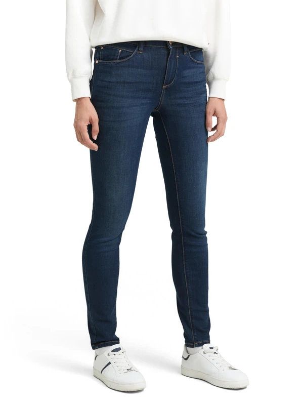 TOM TAILOR Ladies Jeans 202212 Alexa Skinny, 10282 - Dark Stone Wash Denim, 34W / 32L