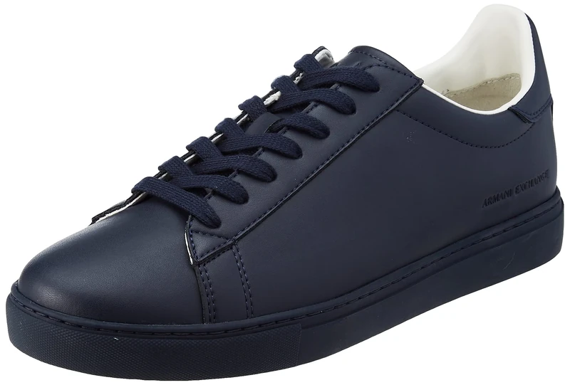 Armani Exchange Men's LACE UP Low-Top Sneakers, N151, 10