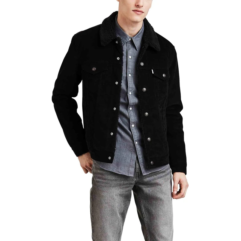 Levi's Men's Type 3 Sherpa Trucker Denim Jacket, Berk, XS