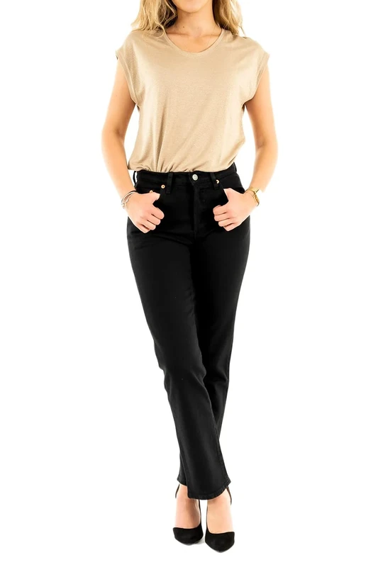 Levi's Women's 501 Crop Jeans, Black Sprout, 30W / 26L