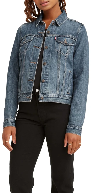 Levi's Women's Original Trucker Denim jacket, Soft As Butter Dark, XXS