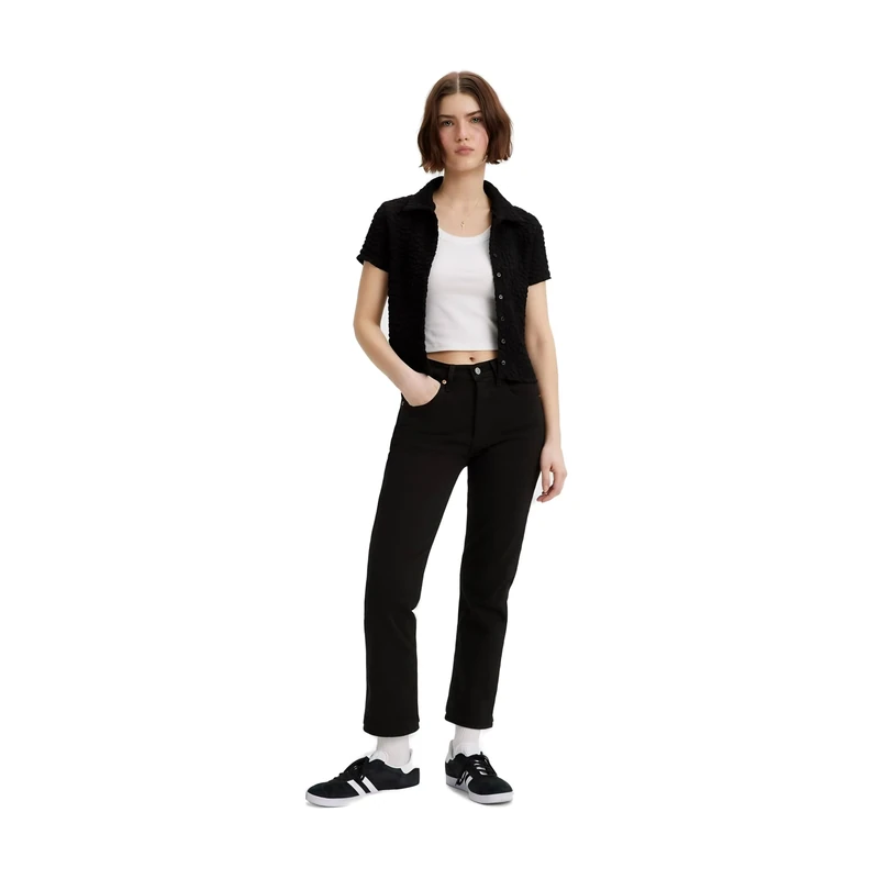 Levi's Women's 501 Crop Jeans - Black Sprout 29W x 26L
