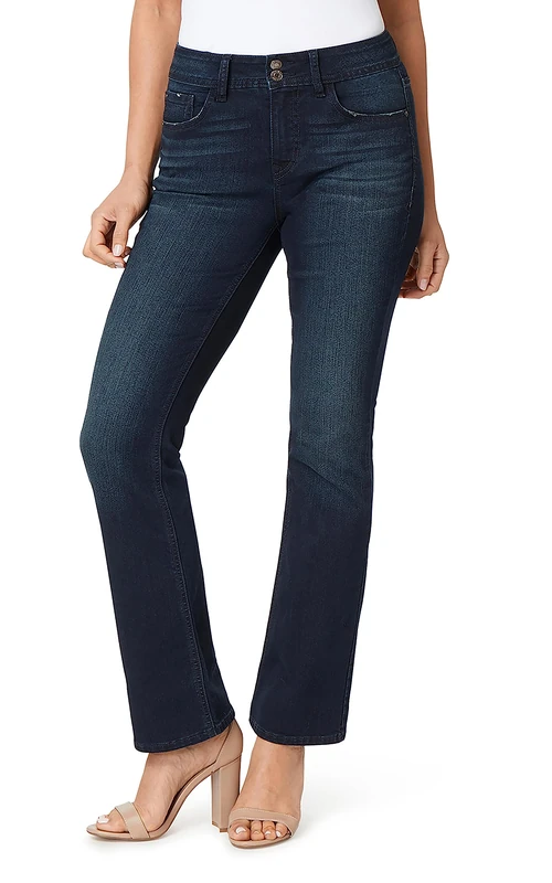 Angels Jeans Women's Curvy Bootcut Jean, Amaryllis, 12