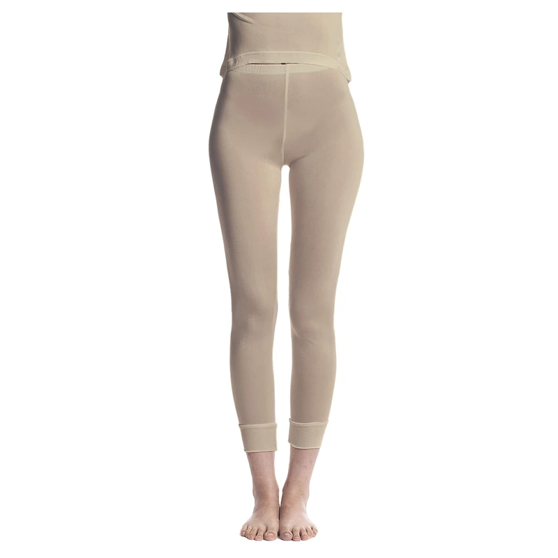 Jasmine Silk Ladies Pure Silk Thermal Long Johns Nude Leggings for Women (Large)