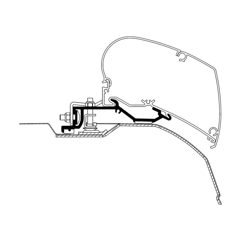 THULE Adaptor for Fiat Ducato H2 from 07/2006 375-400 cm