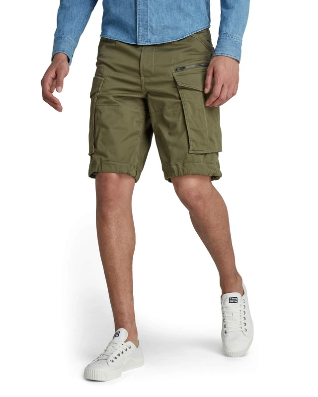 G-STAR Men's Rovic Zip Relaxed Shorts, Green (sage D08566-5126-724), 25