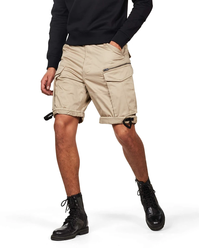G-Star Men's Rovic Zip Relaxed Shorts, Beige (dune D08566-5126-239), 25
