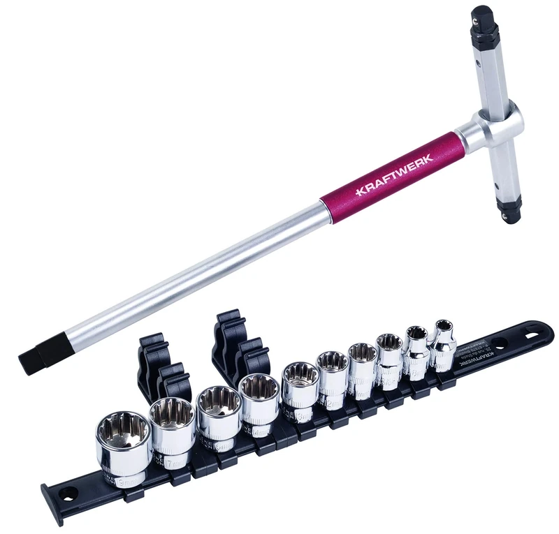 Kraftwerk 302800011 Combination Socket Spanner Set 3/8 Inch