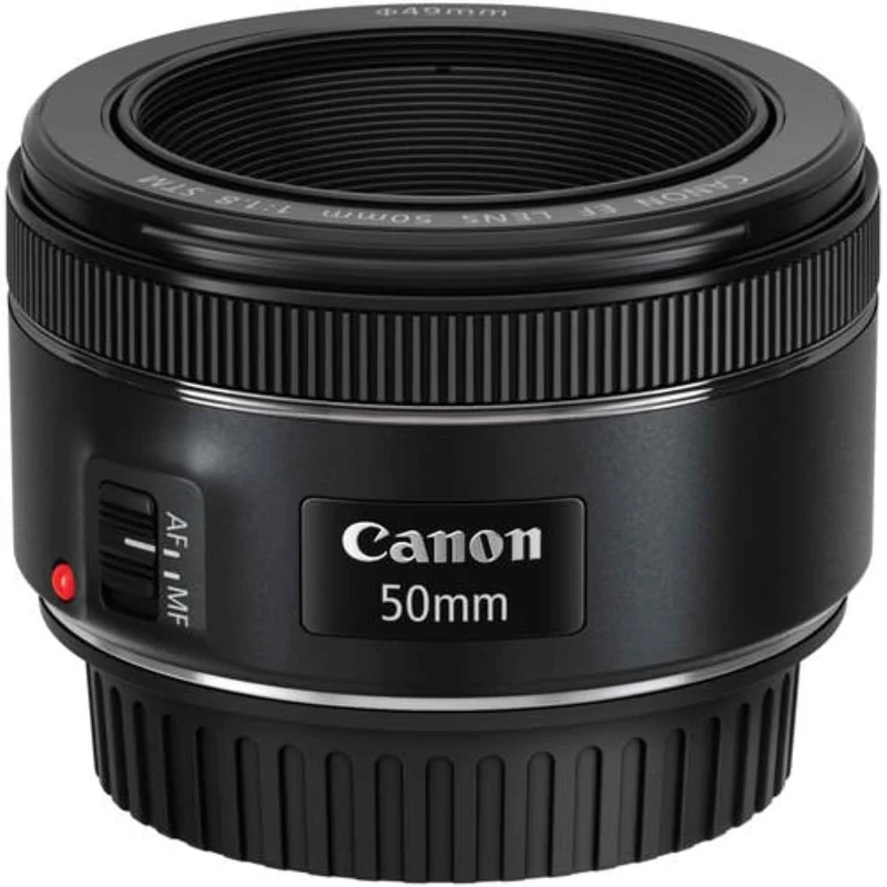 Canon EF 50 mm 1.8 STM Lens - Black (Renewed)