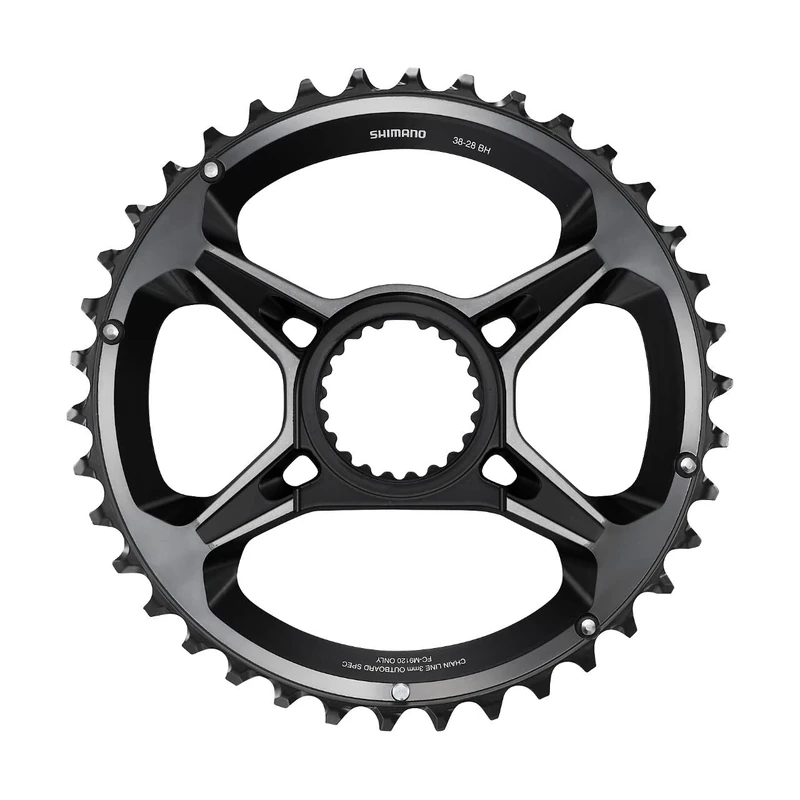 Shimano Spares FC-M9120-B2 chainring, 38T-BH, for 38-28T
