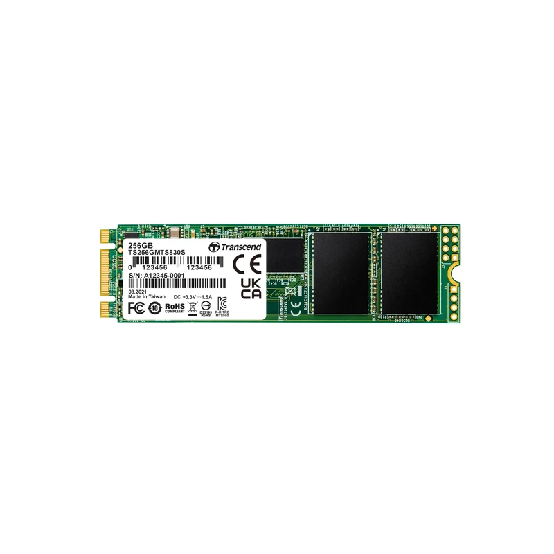 Transcend MTS830S 256GB M.2 2280 SATA III 6Gb/s SSD, Read/Write up to 530/400 MB/s with DRAM Cache for Ultrabooks& Lightweight Notebooks TS256GMTS830S