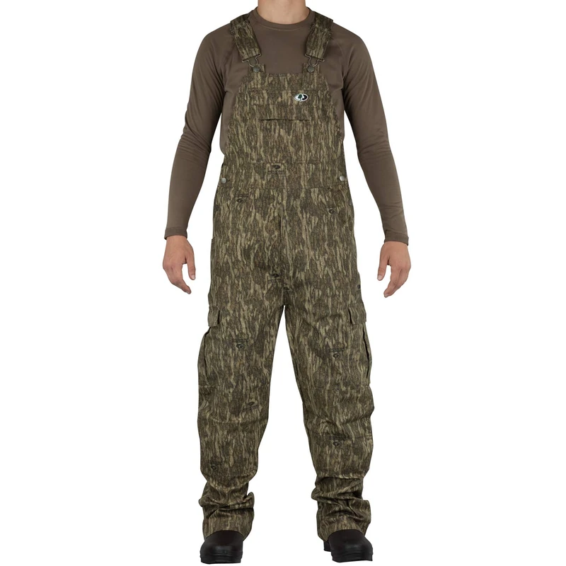Mossy Oak Men's Standard Cotton Mill 2.0 Hunt Bib Overall, Bottomland, Medium