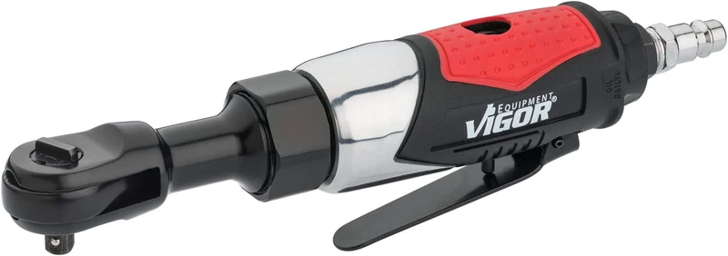 ViGOR Air Ratchet V5674 | Compressed Air Tool with 35.2 Nm Torque, Output: Square 6.3 mm, 240 RPM, Low Vibration with Switching Function and Cold Insulating Handle