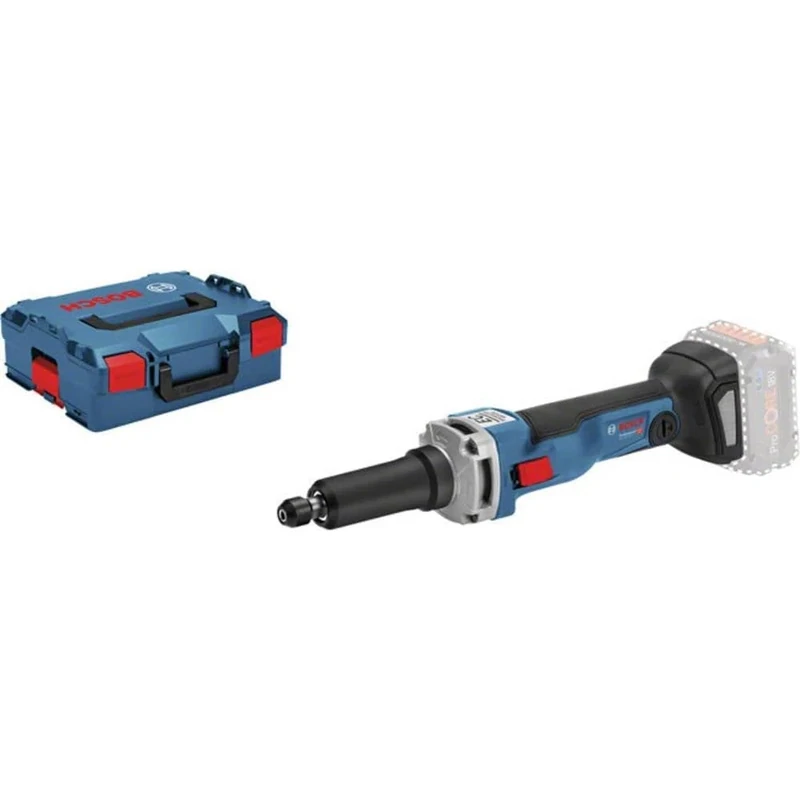 Bosch Professional 18V System Cordless Straight Grinder GGS 18V-23 LC (23,000 min-1 no-Load Speed, Connect Ready, Without Battery/Charger, L-BOXX)
