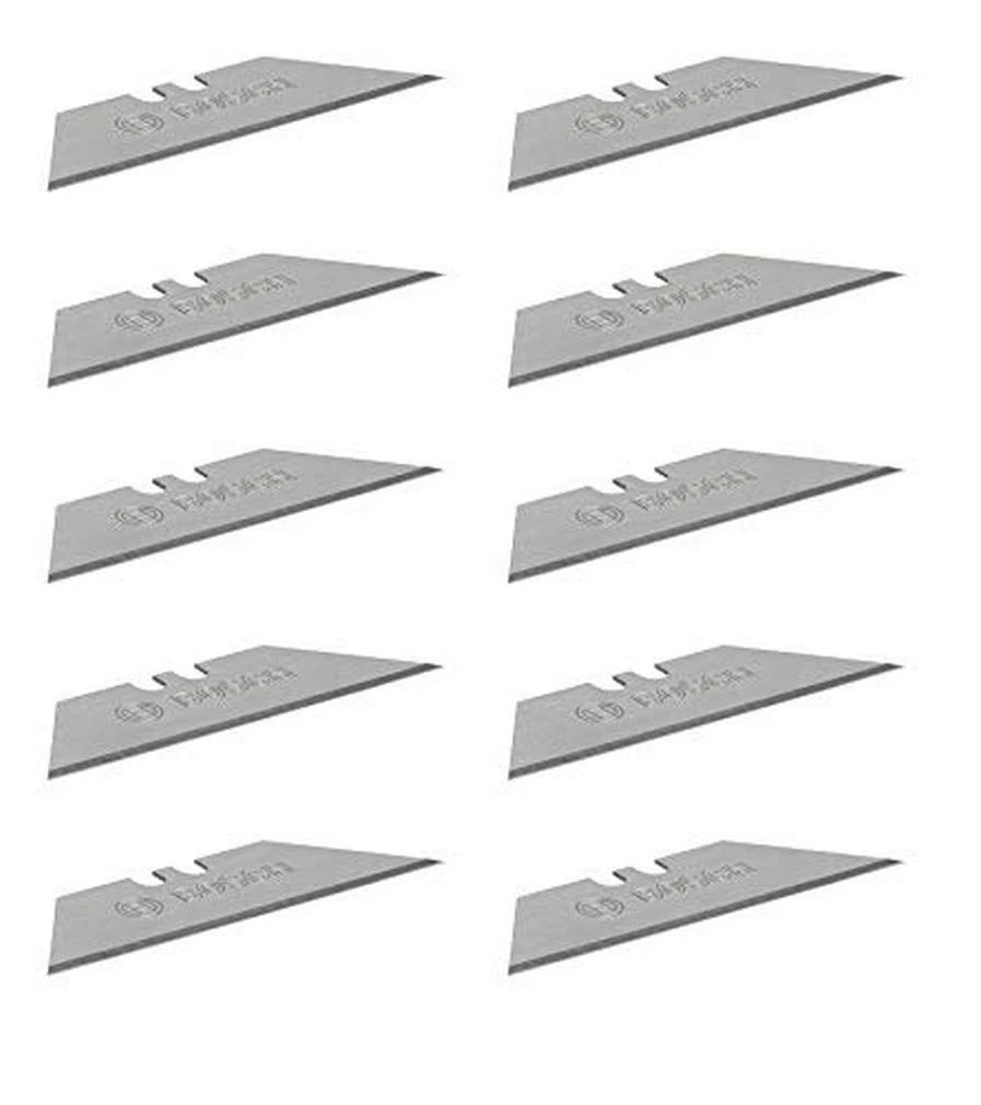 Bosch Professional ten replacement blades for folding knife (incl. trapezoid blades, one-hand dispenser, safety transport box)