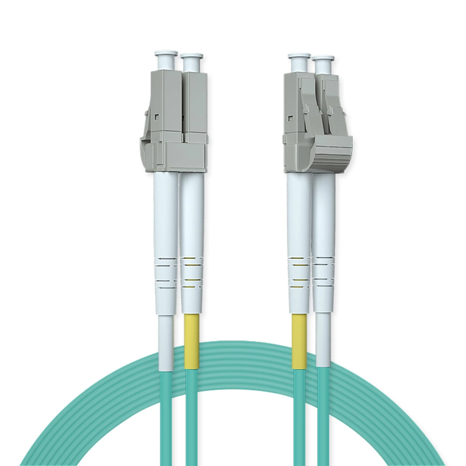 Ipolex LC to LC Fiber Patch Cable, 20m, 10Gb OM3, Duplex 50/125μm, LSZH, for MMF SFP/SFP+ Transceiver, Compatible with Router, Switch, Server, Transceiver