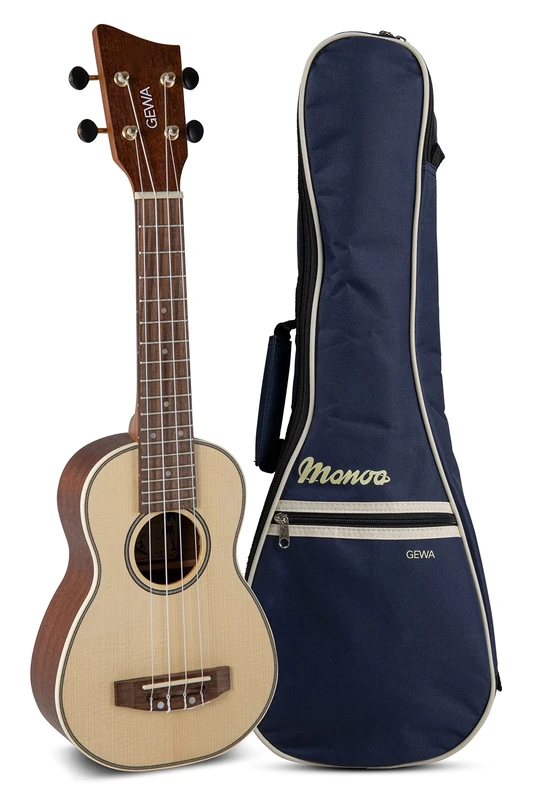 GEWA Sopran ukulele Manoa M-SO Sapelli silk Matt finish with Gig Bag