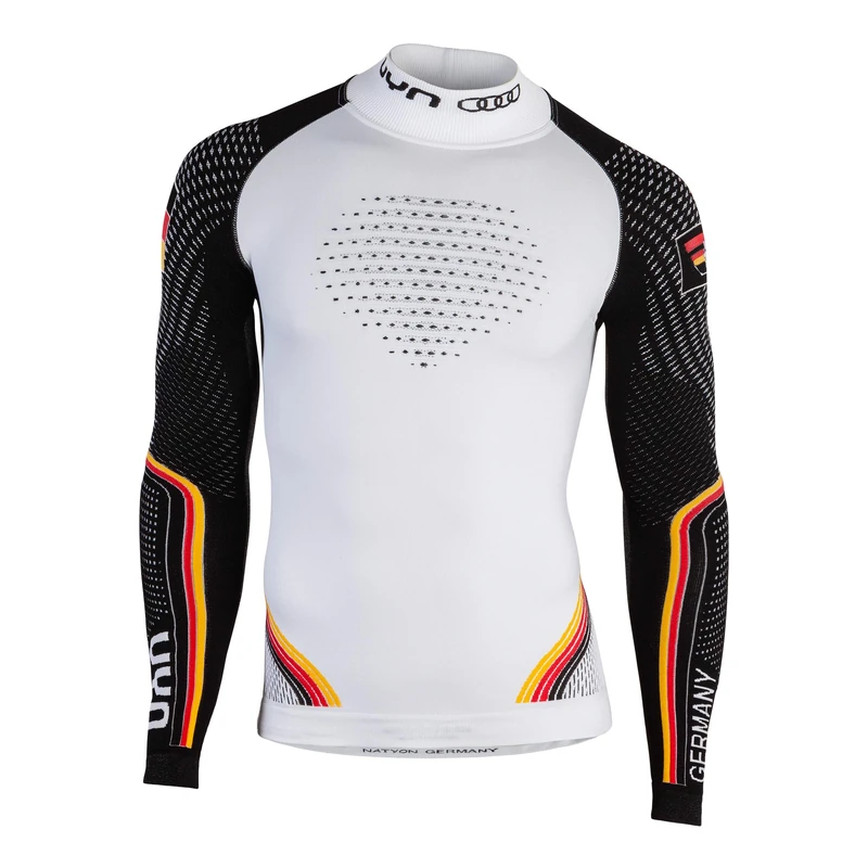 UYN Natyon Baselayer Shirt Turtle Neck Thermal Compression Shirt - Germany, X-Small