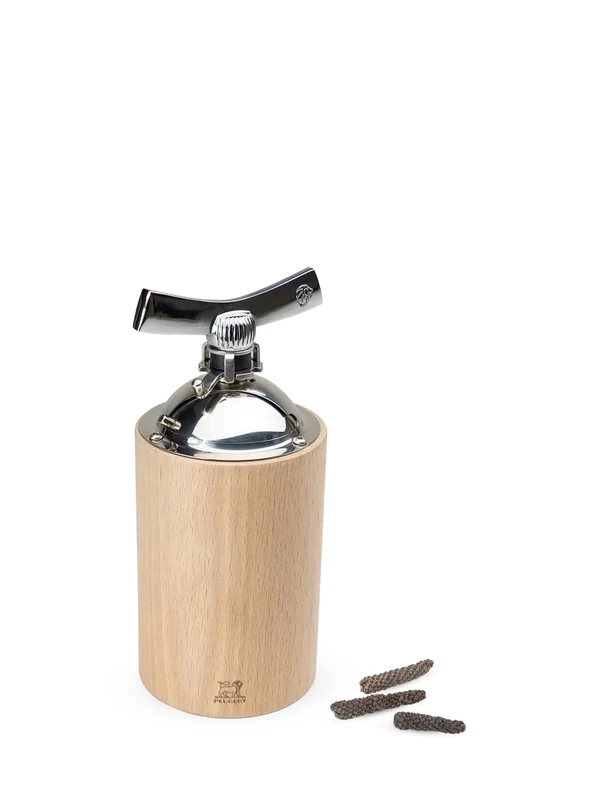 PEUGEOT - Isen 16 cm Long Pepper Mill - Classic Grind System - Made with PEFC Certified Wood - Lifetime Guaranteed Mechanism - Made in France - Natural Colour