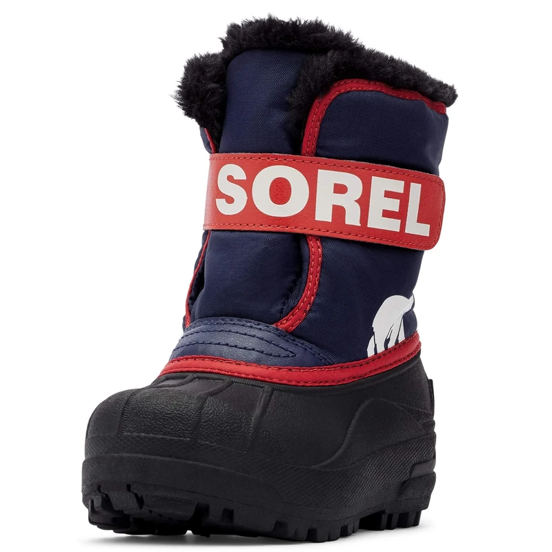 Sorel Unisex Kids Kids Snow Commander Winter Boots, Purple Nocturnal X Sail Red Toddler, 5 UK