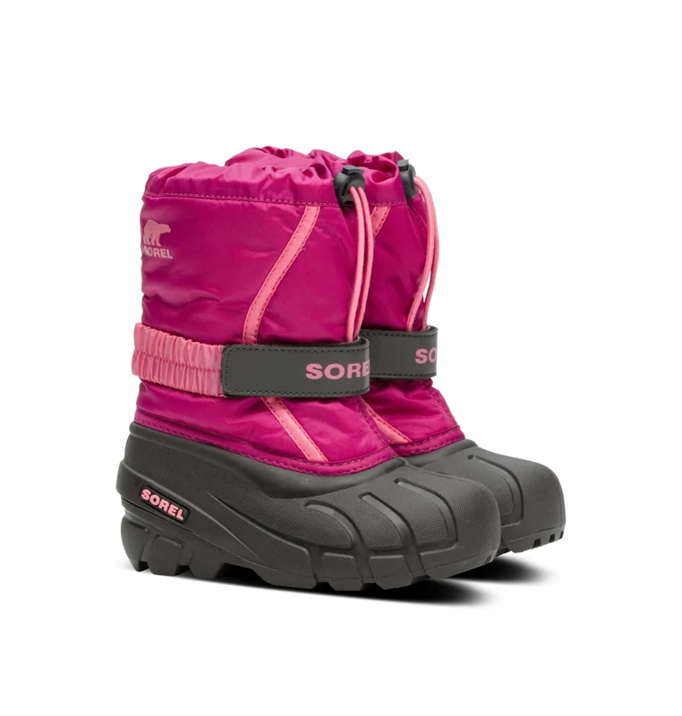 Sorel KIDS FLURRY Waterproof Unisex Baby Snow Boots, Red (Deep Blush x Tropic Pink) - Children, 11 UK