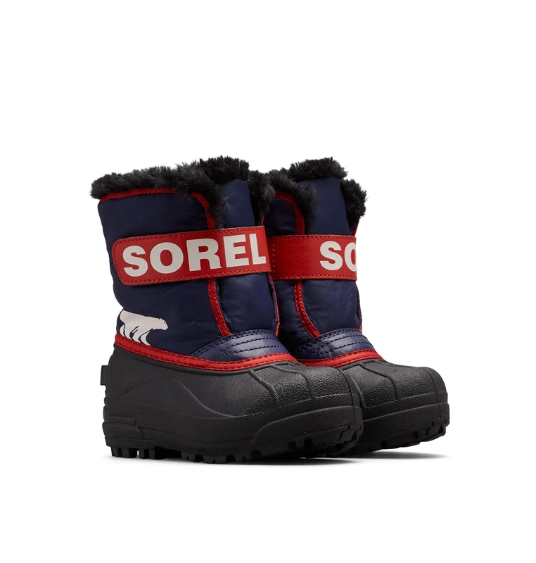 Sorel Unisex Kids Kids Snow Commander Winter Boots, Purple Nocturnal X Sail Red Children, 7 UK