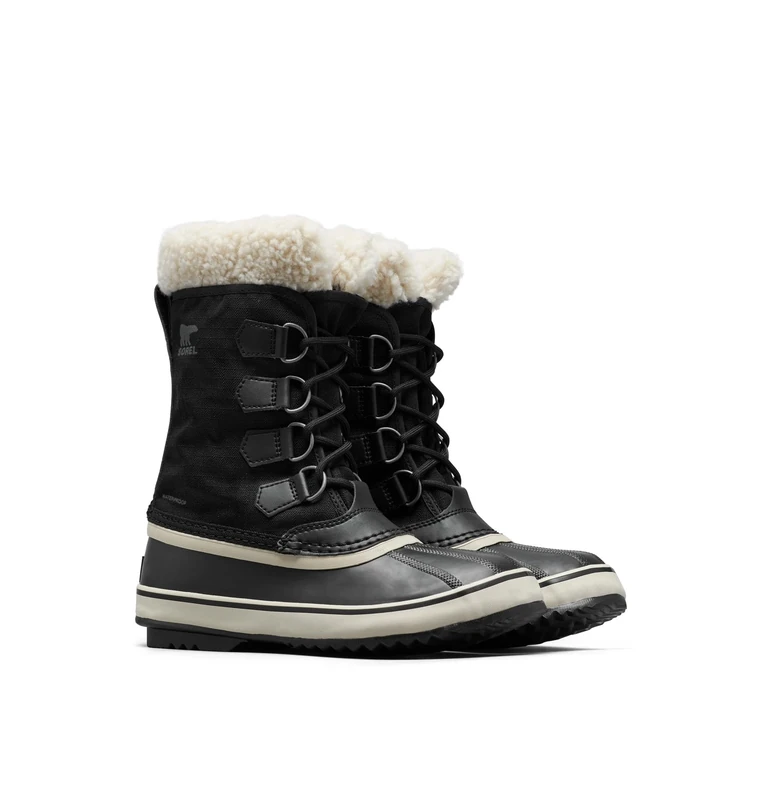 Sorel Winter Carnival Boot Wp Women's Winter Boots, Black Stone 2023 2024, 4 UK