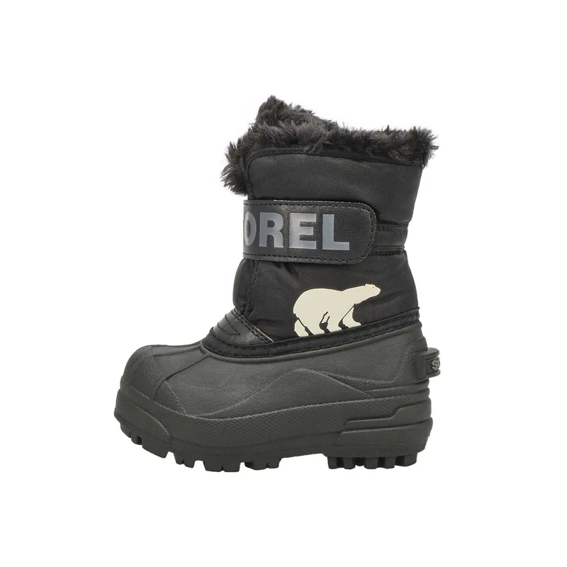 Sorel Kids Snow Commander Winter Boots, Black (Black x Charcoal) -Toddler, 3 UK Child