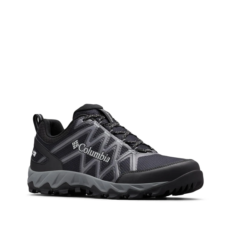 Columbia PEAKFREAK X2 OUTDRY WATERPROOF Waterproof Men's Low Rise Trekking And Hiking Shoes, Black x Ti Grey Steel, 6 UK