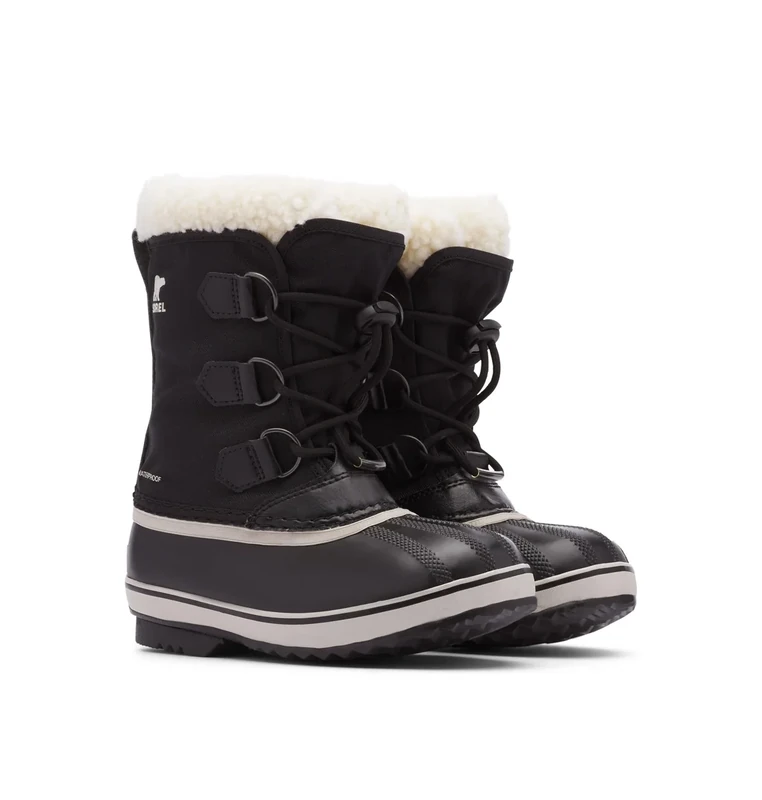 Sorel Yoot Pac Nylon Wp Unisex Kids Winter Boots, Black 2023, 3.5 UK