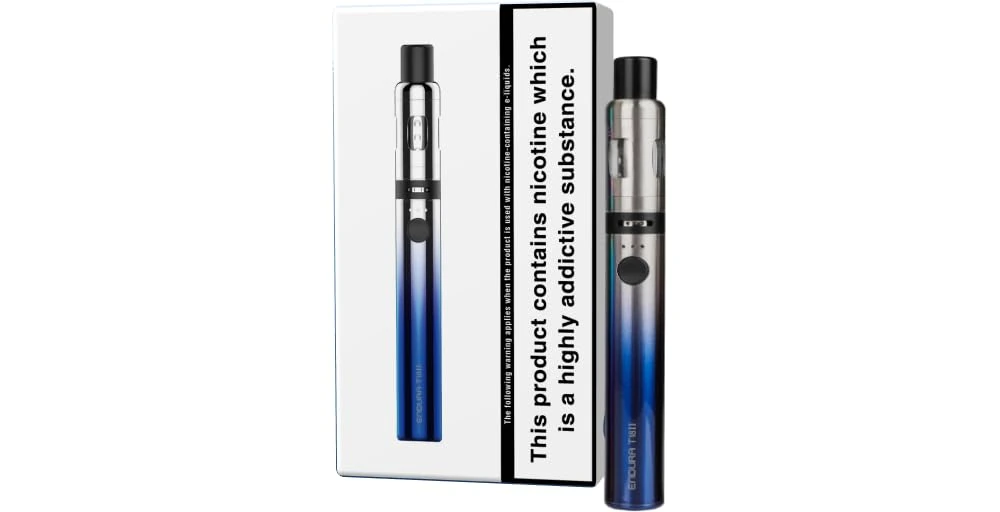 INNOKIN Endura T18II 1300mAh, Variable Wattage, Top-Refill 2ml Tank with Airflow Control, Prism Coil, Magnetic Dust-Proof-Cap, E Cigarettes, Ecig, Starter Kit, Innokin Vaping, No Nicotine (Blue)