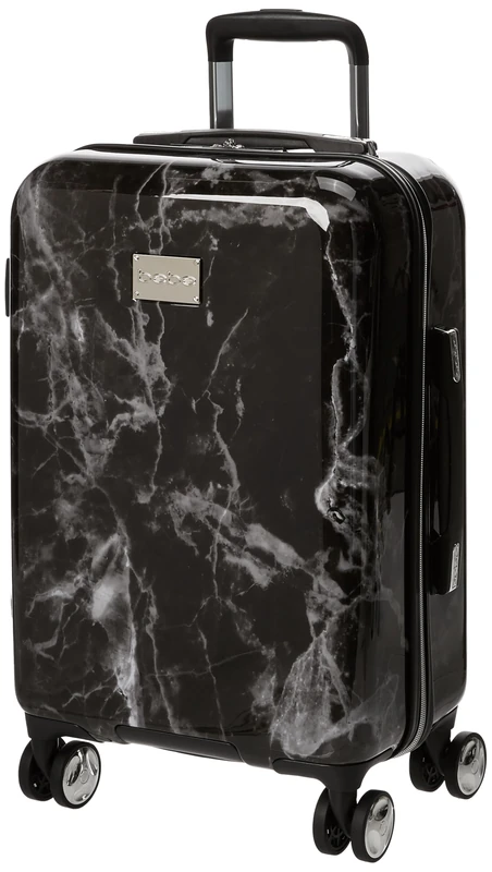 bebe Luggage Reyna Hardside Carry-on Spinner, Black Marble, One Size