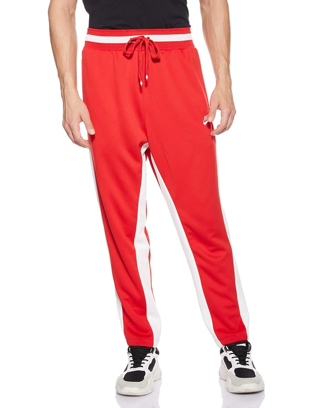 Nike Men M NSW AIR PK Pants - University Red/Sail, Medium