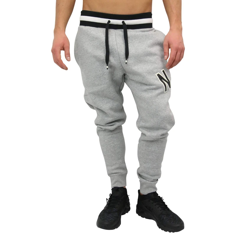 Nike Men M Nsw Air Pant FLC Pants - Dark Grey Heather/Black, X-Large