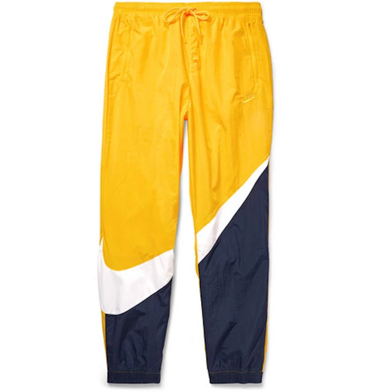 Nike Men M NSW HBR WVN STMT Pants - Amarillo/White/Obsidian, Large