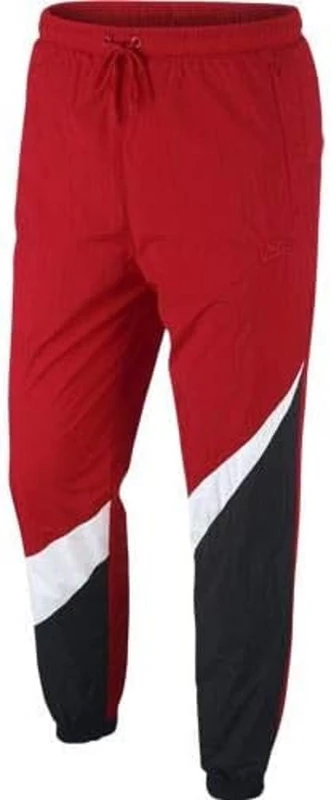 Nike Men M NSW HBR WVN STMT Pants - University Red/White, Large