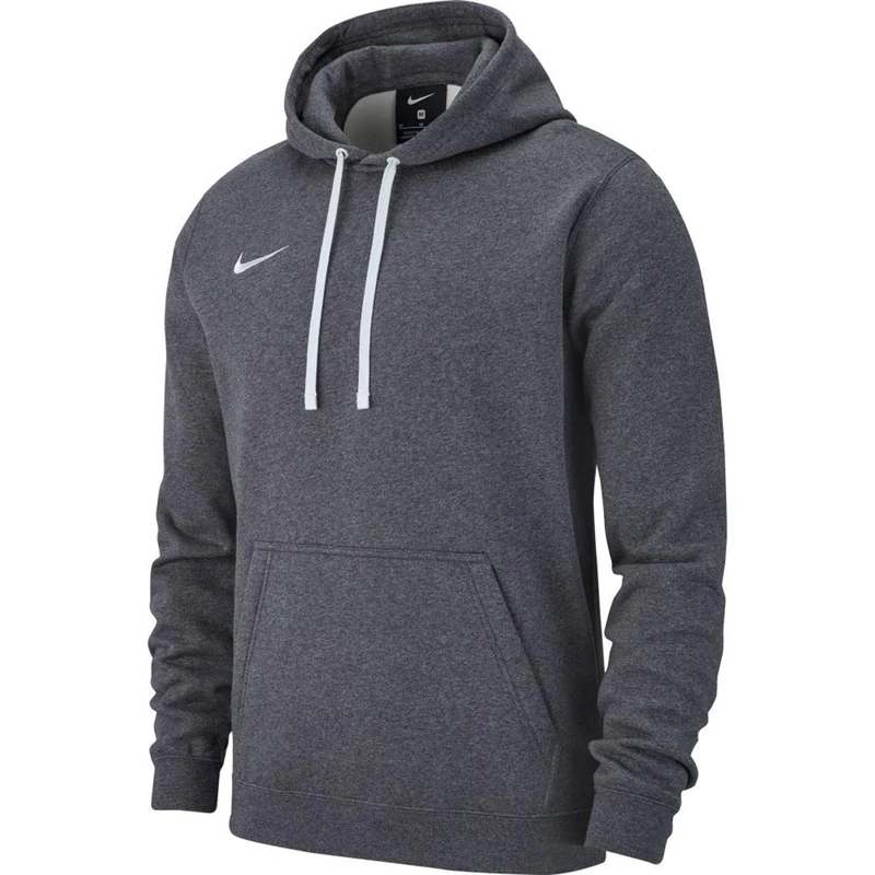 Nike Hoodie PO Flc Tm Club19 Sweatshirt - Charcoal Heathr/Anthracite/White/M