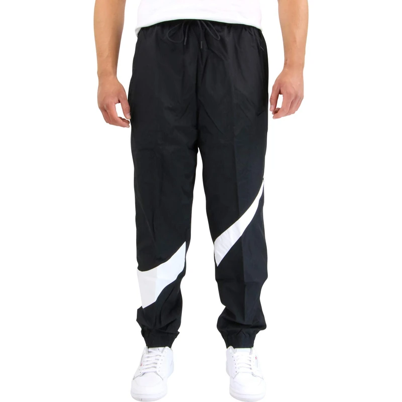 Nike Men M NSW HBR WVN STMT Pants - Black/White, Small