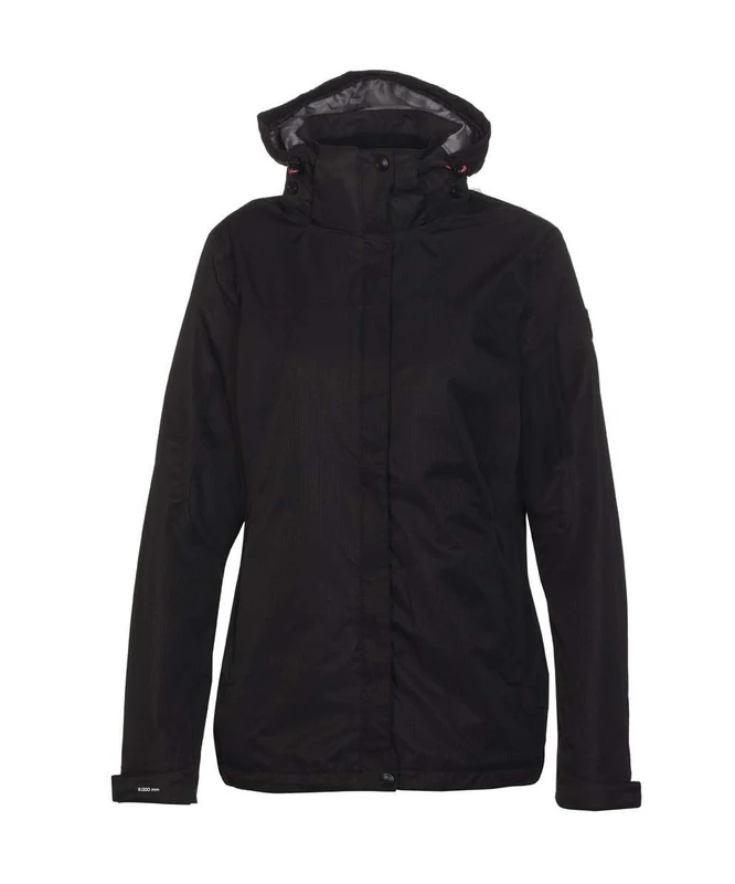 Killtec Women Inkele KG Functional Jacket/Outdoor Jacket/Rain Jacket with Zip-off Hood - Black, 18